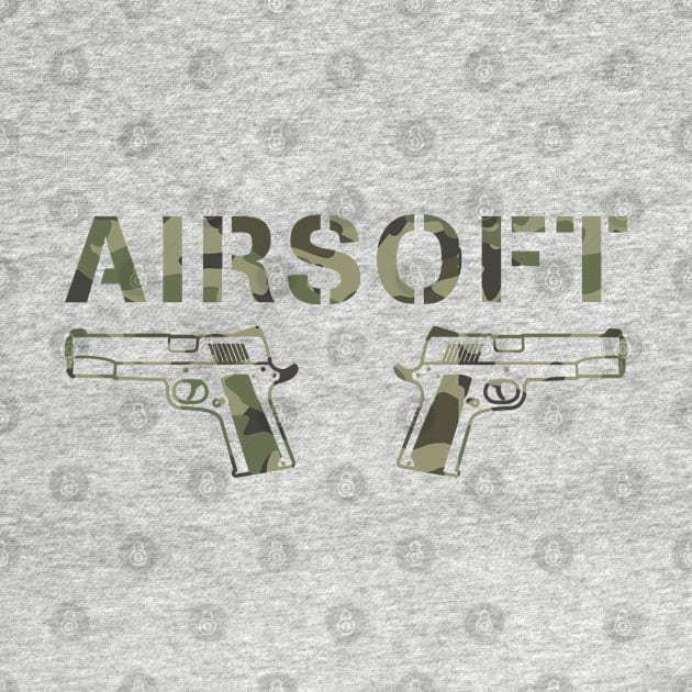 AIRSOFT PLAYER CAMOUFLAGE PISTOL by JWOLF